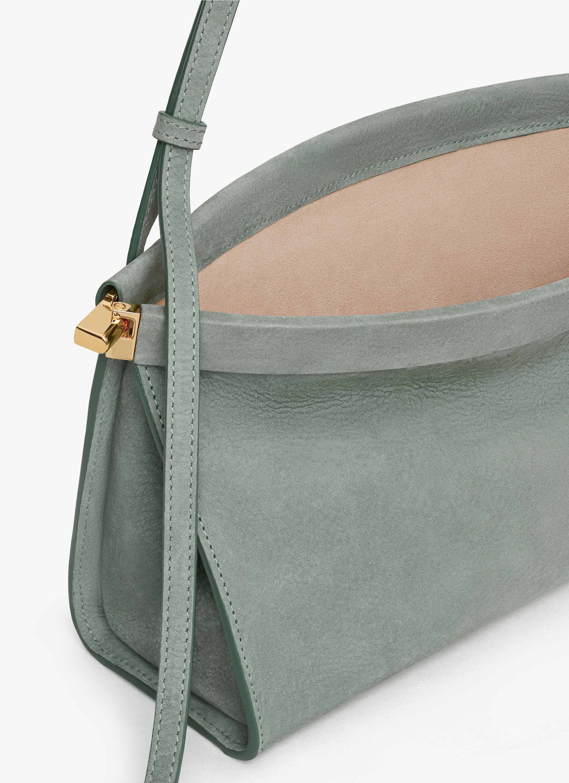 LE CLICK EAST WEST MEDIUM BAG IN NUBUCK ALAÏA SAGE LE CLICK EAST WEST MEDIUM BAG IN NUBUCK